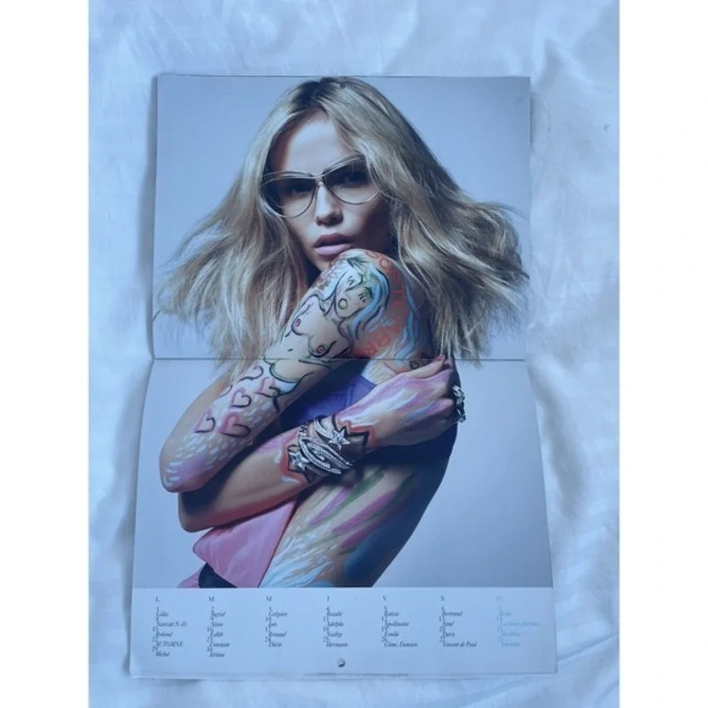 2008 VOGUE Paris France Calendar Terry Richardson Carine Roiteld Sexy Supermodel